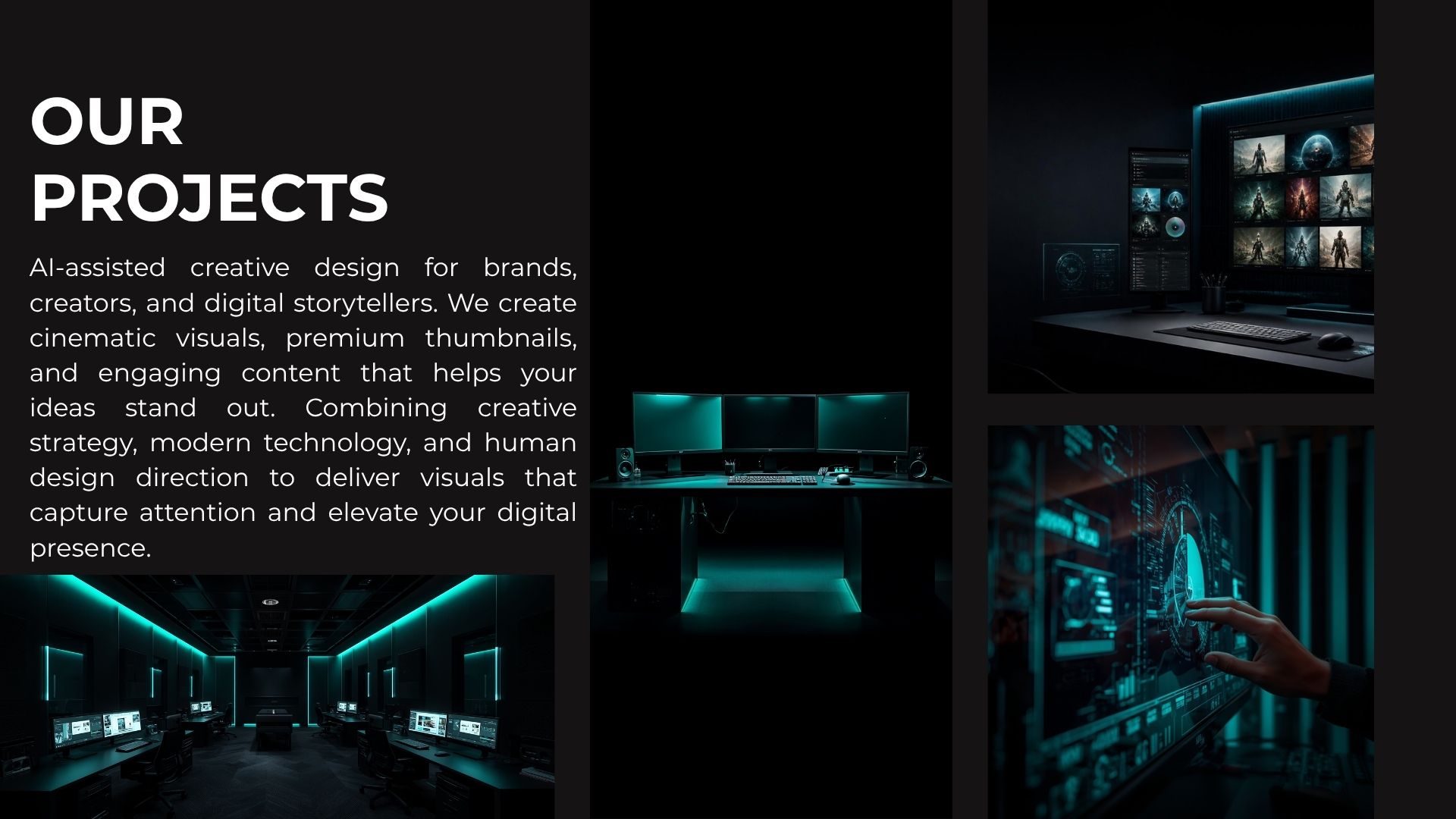 VertexDigiLab creative studio showcasing premium projects and digital visuals